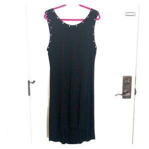 High low black dress